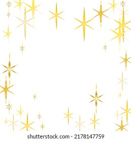 Magic gold sparkle texture vector star background. The dust sparks and golden stars shine with special light. Glitter elegant design elements. Gold shooting stars.