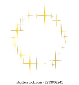 Magic gold sparkle texture vector star background. Falling Shiny Confetti with Gold Shards. Christmas starlight banner backdrop.