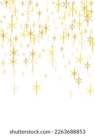 Magic gold sparkle texture vector star background. Christmas texture.  Vector sparkles on a transparent background. Christmas light effect.