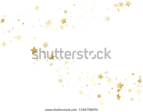 魔法の金の輝きのテクスチャベクター画像星の背景 白い背景に明るい金色の落ちる魔法の星が 輝くパターンのグラフィックデザイン クリスマスの星明かりの ポスター背景 のベクター画像素材 ロイヤリティフリー