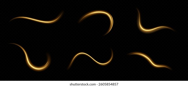 Magic gold wind.Wavy lines.  sparkling stars and dust.Magic shining  dust.Fine shiny dust bokeh particles.