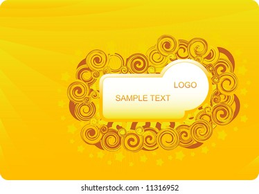 Magic golden abstract background design