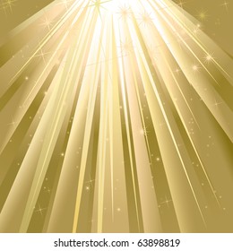 Magic Golden Light With Space For Text