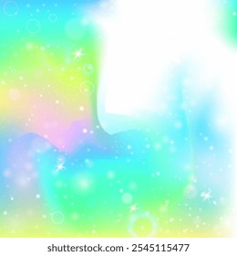 Magic Gradient. Green Girl Background. Unicorn Pattern. Holographic Colorful Mesh. Yellow Cosmic Invitation. Pink Universe Hologram. Princess Glitter. Dream Magic Gradient.