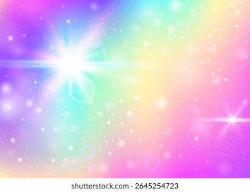 Degradê Mágico. Fundo de Princesa Roxa. Holograma de unicórnio. Malha de Fantasia Iridescente. Padrão Abstrato Rosa. Convite Cósmico Lilás. Arco-íris. Gradiente Mágico Bonito.