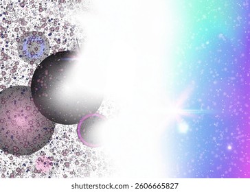 Magic Gradient. Purple Princess Pattern. Kawaii Invitation. Holographic Cosmic Invite. Pink Mystical Hologram. Blue Magical Background. Unicorn Texture. Dream Magic Gradient.