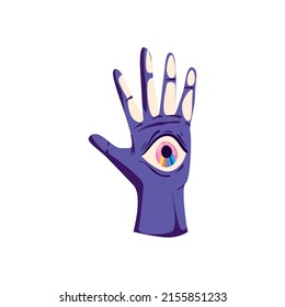 magic hand design with a eye
