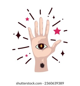 magic hand design vector isolated