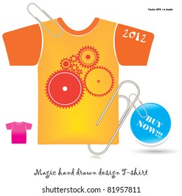 Magic hand drawn design T-shirt