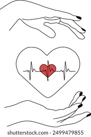 Magic hand with stars. Celestial and mystical stars for branding logo cosmetics and beauty products. Esoteric and mystical design elements.Hand drawn Vector illustration.