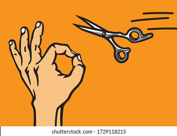 Magic hand vector Set. Magic hand Concept, Illustration design. art, line, drawing, cartoon, funny.