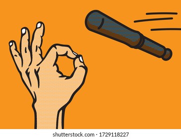 Magic hand vector Set. Magic hand Concept, Illustration design. art, line, drawing, cartoon, funny.