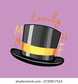 sombrero mágico, sombrero negro, icono de sombrero, espectáculo de magia, accesorio mágico.