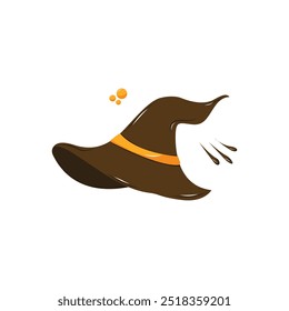 Magic Hat. Halloween. autumn concept. Isolated illustration for card, postcard, cover. EPS 10