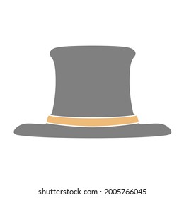 magic hat hand drawn element design vector. clipart cartoon illustration