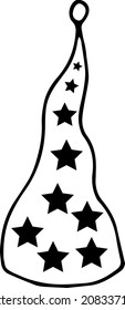 Magic Hat , hand-drawn Magic Hat. Hand -drawn doodles illustration Magic Hat.
Line art Magic Hat.