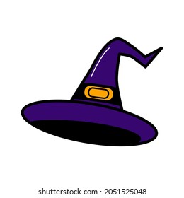 magic hat for helloween so cute vector