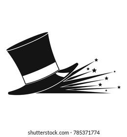 Magic hat icon. Simple illustration of magic hat vector icon for web.