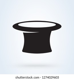 magic hat icon vector. isolated illustration magician background