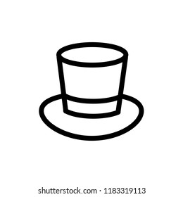 Magic hat icon,vector illustration. Flat design style. vector magic hat icon illustration isolated on White background, magic hat icon Eps10. magic hat icons graphic design vector symbols.