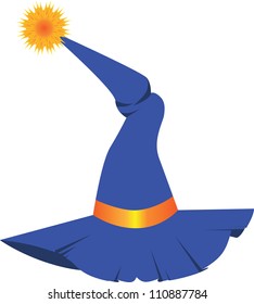 Magic hat isolated on white, vector illustration