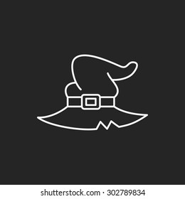magic hat line icon