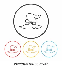 magic hat line icon