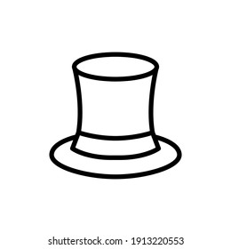 magic hat line  icon design vector template