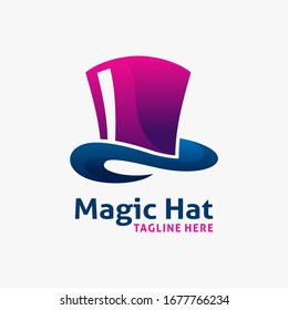Magic Hat Logo Design Inspiration Stock Vector (Royalty Free ...