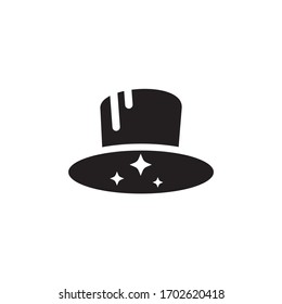 Magic hat logo icon design vector template