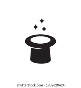 Magic hat logo icon design vector template