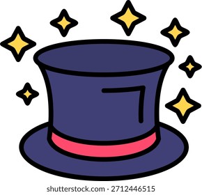 Sombrero mágico Vector de diseño de iconos Nuevos