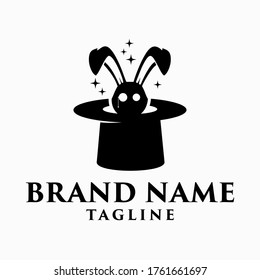 Magic hat with rabbit. Vector and illustration