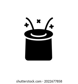 magic hat solid style vector  editable clean node