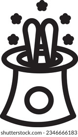 Magic Hat Trick Outline Icon