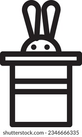Magic Hat Trick Outline Icon
