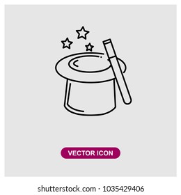 Magic Hat Vector Icon