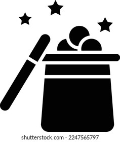 Magic Hat Vector Icon which is suitable for commercial work and easily modify or edit it
