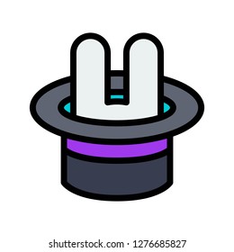Magic hat vector, Magic related filled design editable stroke icon