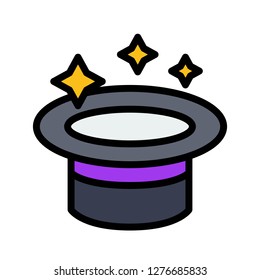 Magic hat vector, Magic related filled design editable stroke icon