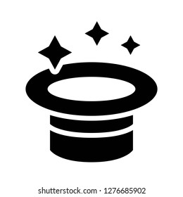 Magic hat vector, Magic related solid design editable stroke icon