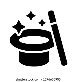 Magic hat vector, Magic related solid design editable stroke icon