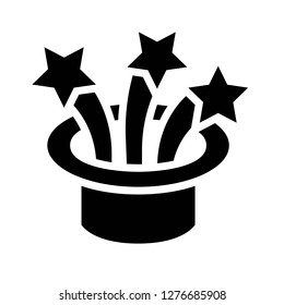 Magic hat vector, Magic related solid design editable stroke icon