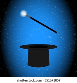 Magic hat and wand
