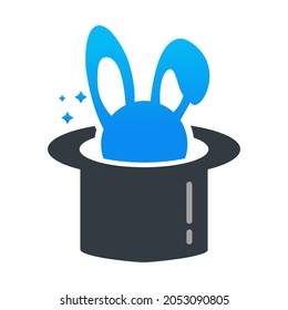 magic hat wit rabbit , simple and clean