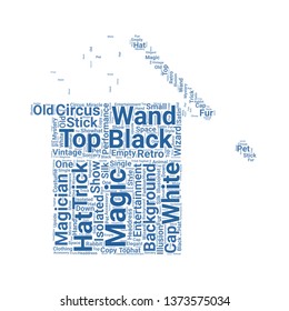 magic hat word cloud. tag cloud about magic hat