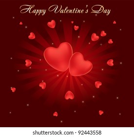 magic hearts on St. Valentine's day