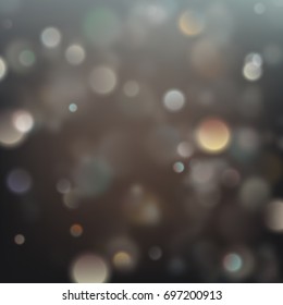 Magic holiday abstract background with glitter bokeh. Blurred Christmas lights. And also includes EPS 10 vector