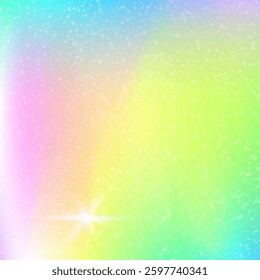 Magic Hologram. Pink Kawaii Pattern. Fairy Background. Iridescent Colorful Mesh. Purple Blurred Invitation. Blue Cosmic Gradient. Unicorn Glitter. Cute Magic Hologram.