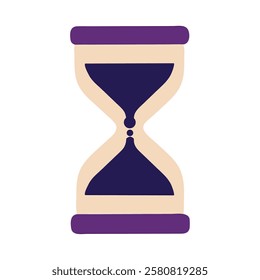 Magic hourglass time spell illustration isolated vector